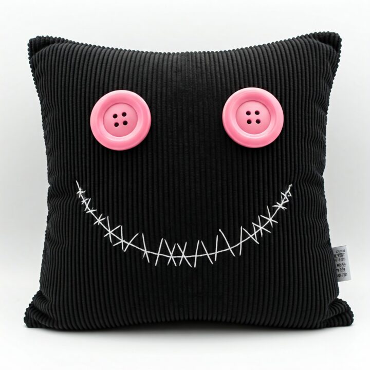 Spooksies Handmade Button-Eye Pillow