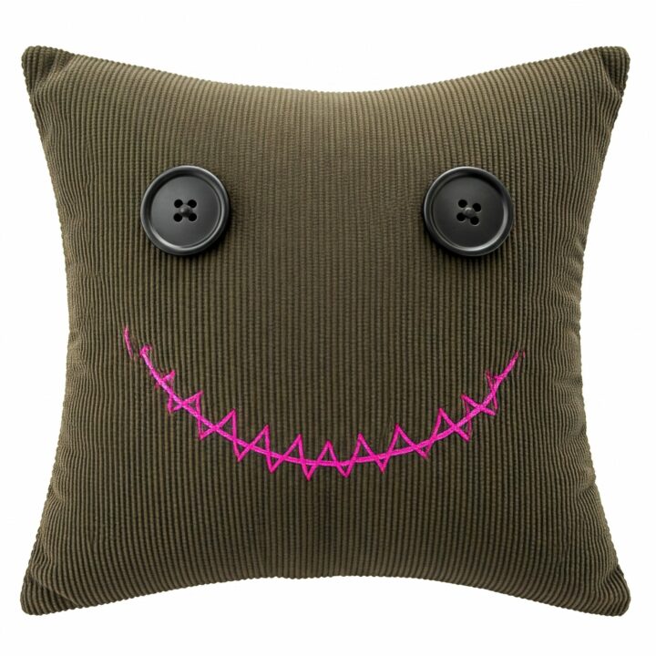 Spooksies Handmade Button-Eye Pillow
